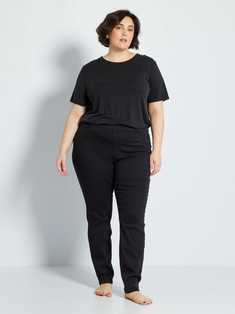 Denim jegging L32 black denim - Kiabi