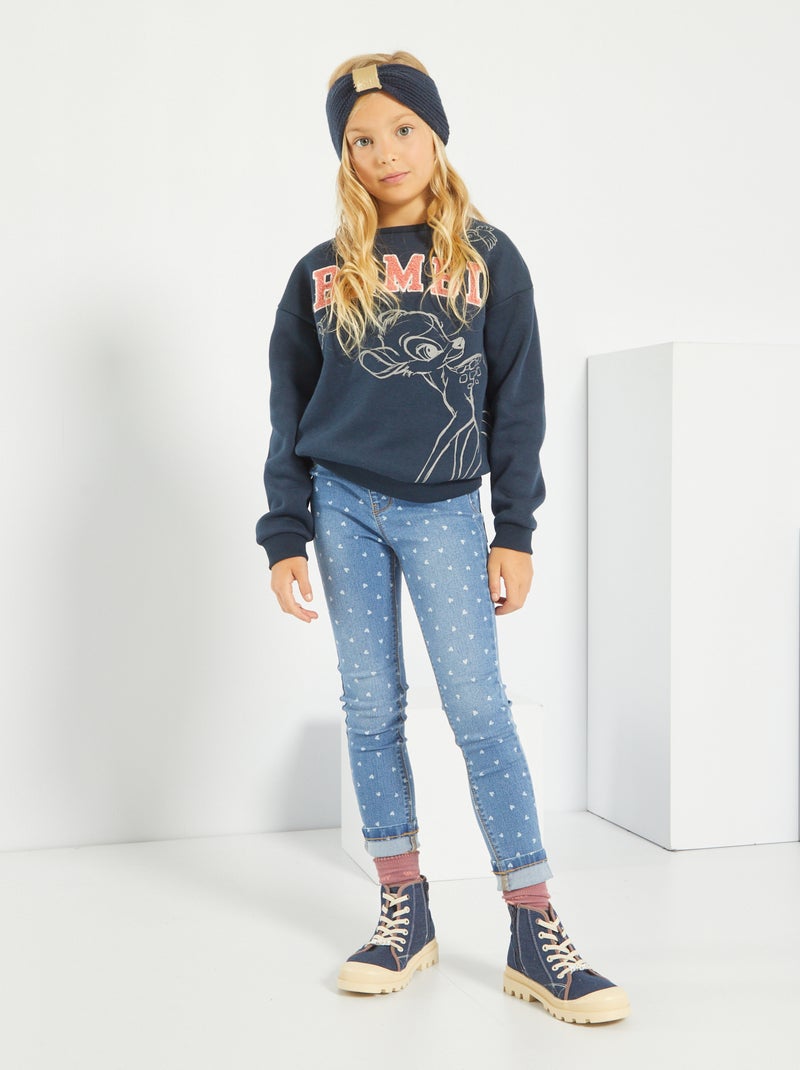 Denim jeggingbroek BLAUW - Kiabi