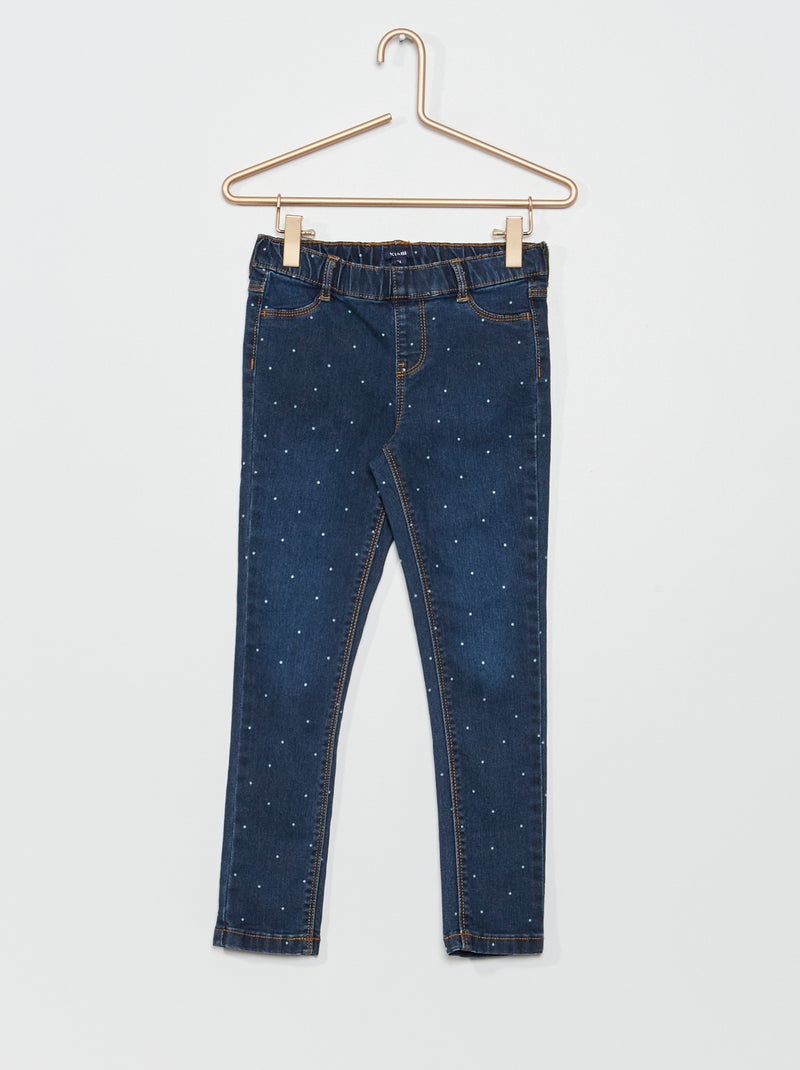 Denim jeggingbroek BLAUW - Kiabi