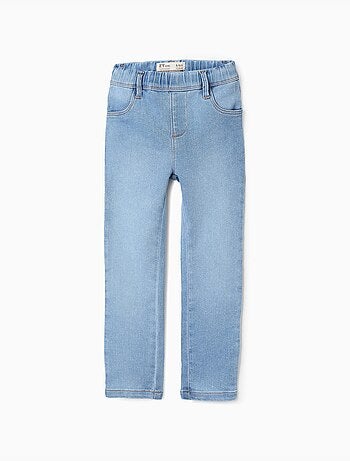 Denim jeggings met vier zakken