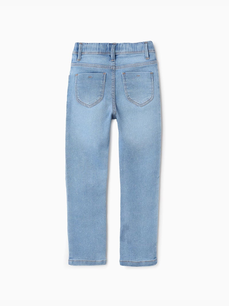 Denim jeggings met vier zakken Lichtblauw - Kiabi