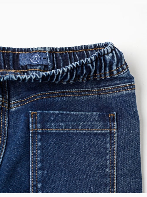 Denim joggers met trekkoord en 5 zakken - Kiabi Denim joggers met trekkoord en 5 zakken - Kiabi