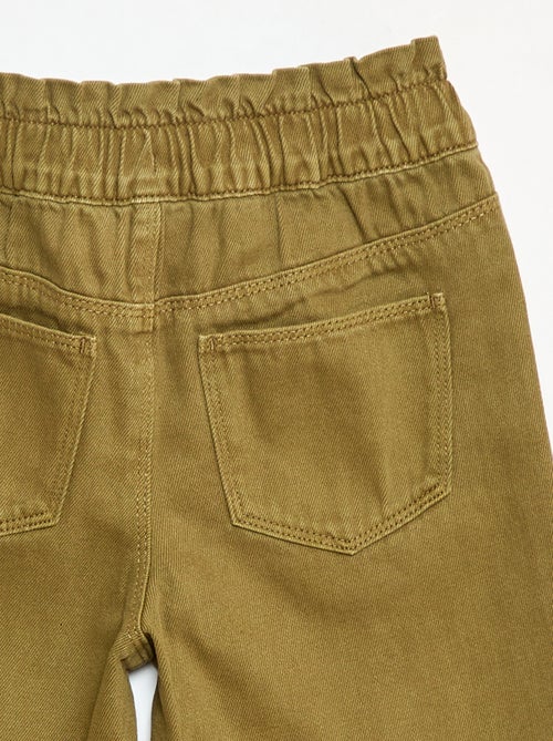 Denim mom-fit broek met hoge taille - Kiabi