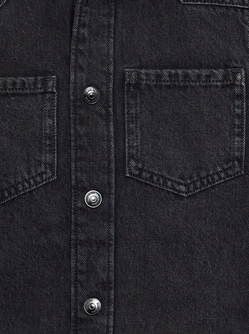 Denim overhemd met capuchon - Kiabi