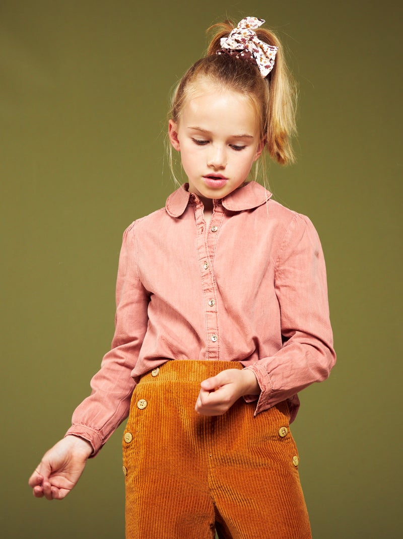 Denim overhemd met lange mouw ROSE - Kiabi
