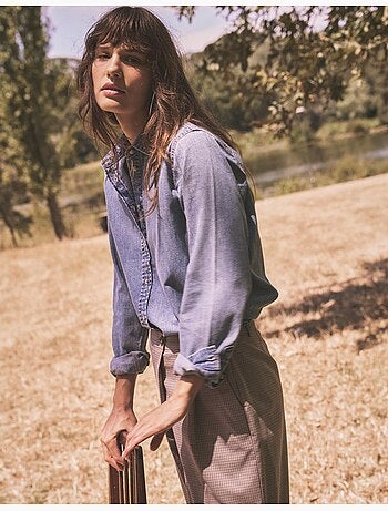 Denim overhemd, mo fashion