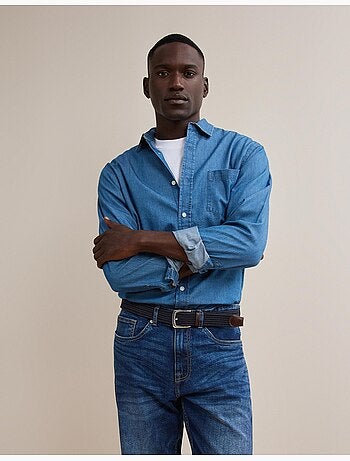 Denim overhemd, mo fashion