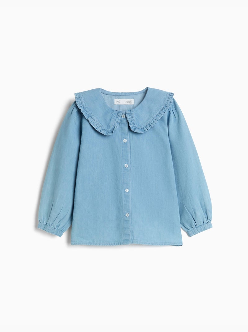 Denim overhemd, MO Fashion Blauw - Kiabi