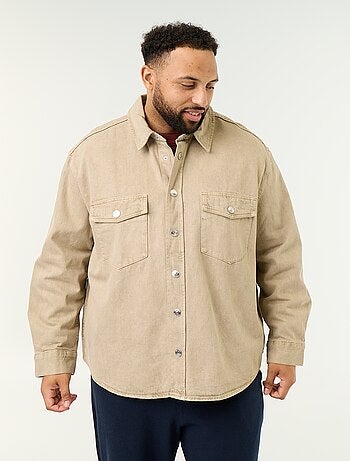 Denim overhemdjas