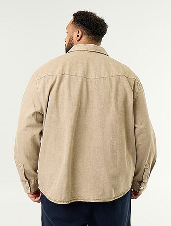 Denim overhemdjas