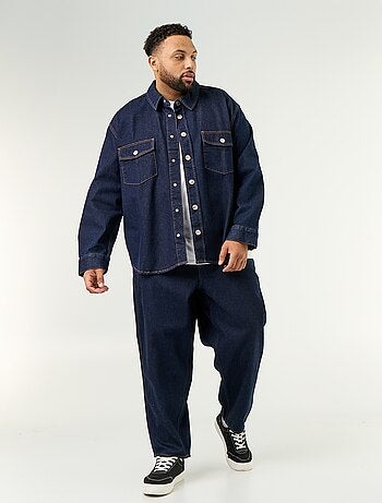 Denim overhemdjas