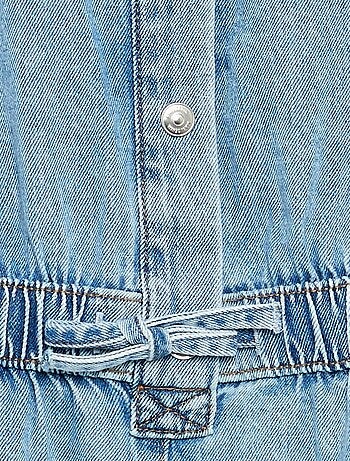 Denim overhemdjurk