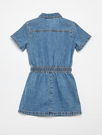 Denim overhemdjurk