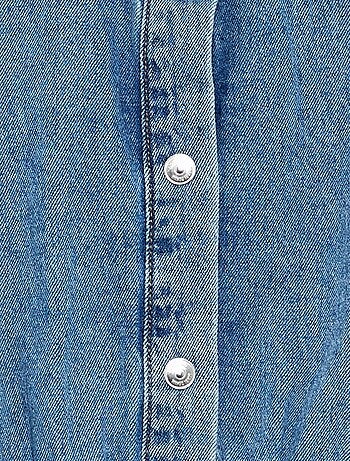 Denim overhemdjurk