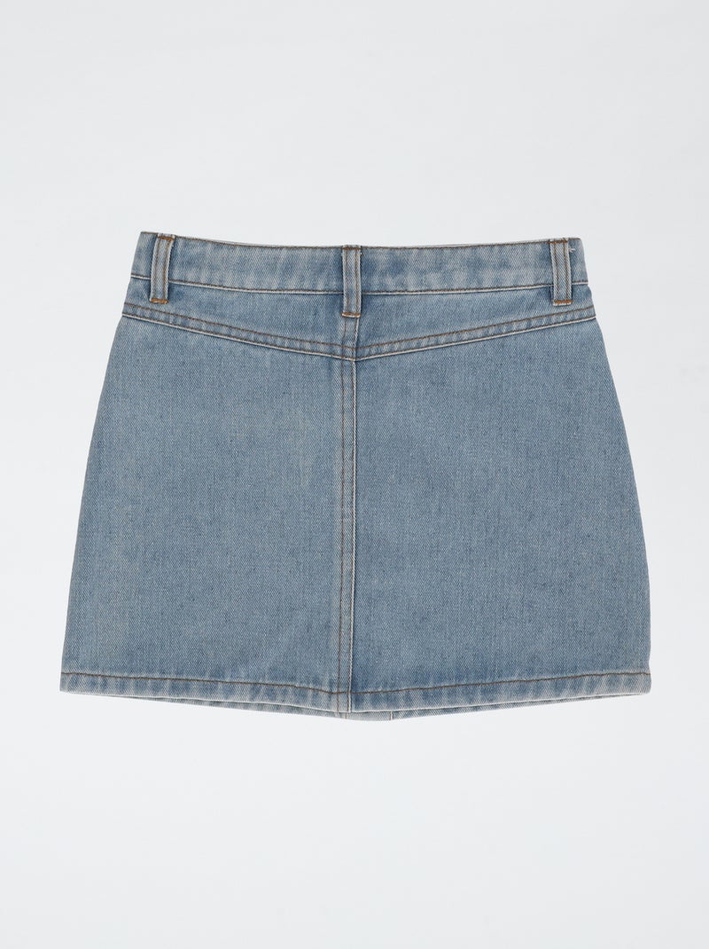 Denim rok 'Bluey' van katoen Blauw - Kiabi