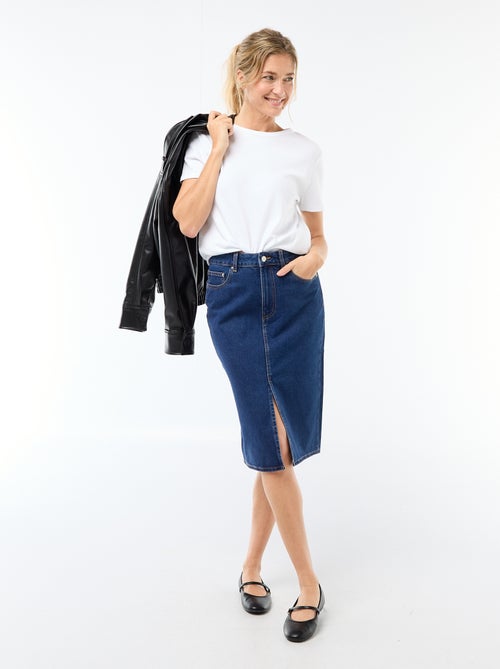 Denim rok met 5 zakken - Kiabi