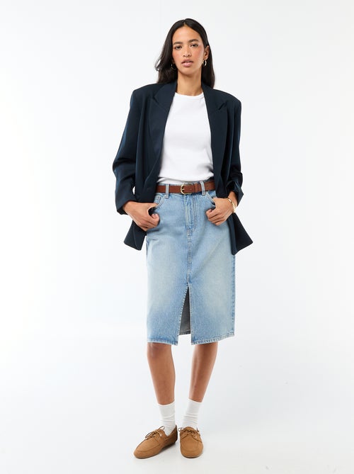 Denim rok met 5 zakken - Kiabi