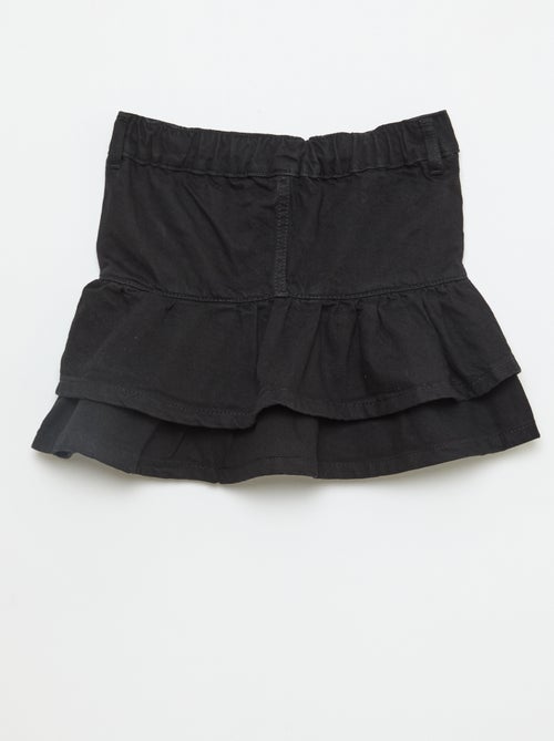 Denim rok met volants - Kiabi