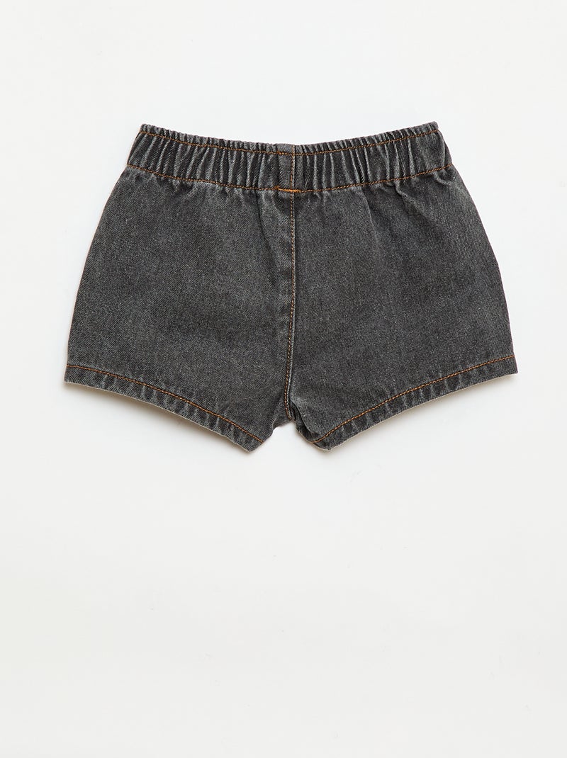 Denim short Grijs - Kiabi