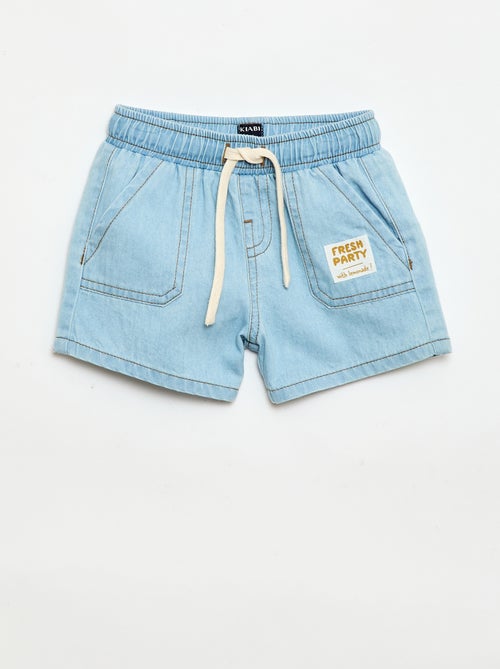 Denim short met 2 grote zakken - Kiabi