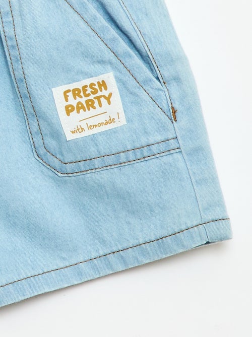 Denim short met 2 grote zakken - Kiabi