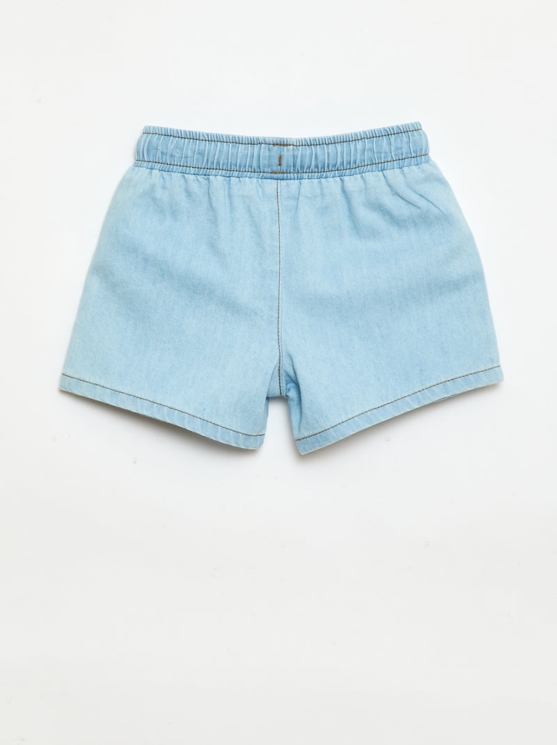 Denim short met 2 grote zakken Blauw - Kiabi