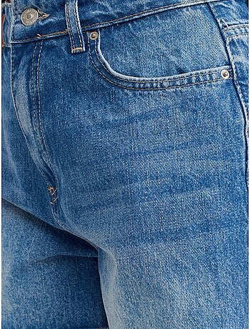 Denim short met hoge taille en knoopsluiting dilvin