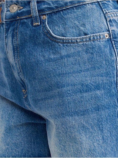 Denim short met hoge taille en knoopsluiting dilvin - Kiabi Denim short met hoge taille en knoopsluiting dilvin - Kiabi