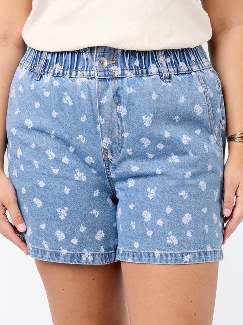 Denim short met zakken - Kiabi