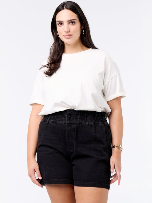 Denim short met zakken - Kiabi