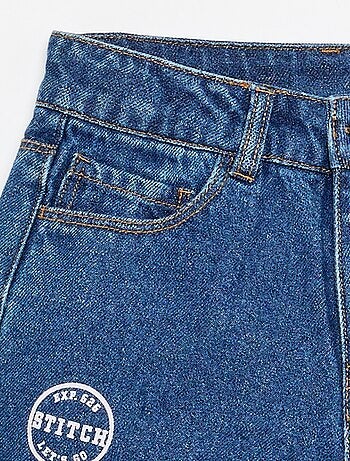 Denim short 'Stitch'