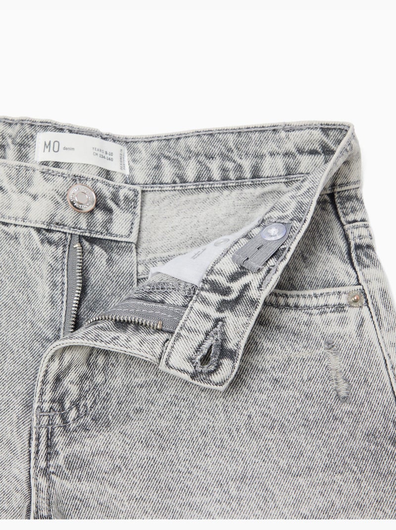Denim shorts, MO Fashion Grijs - Kiabi