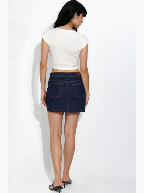 Denim skort hiccup - Kiabi
