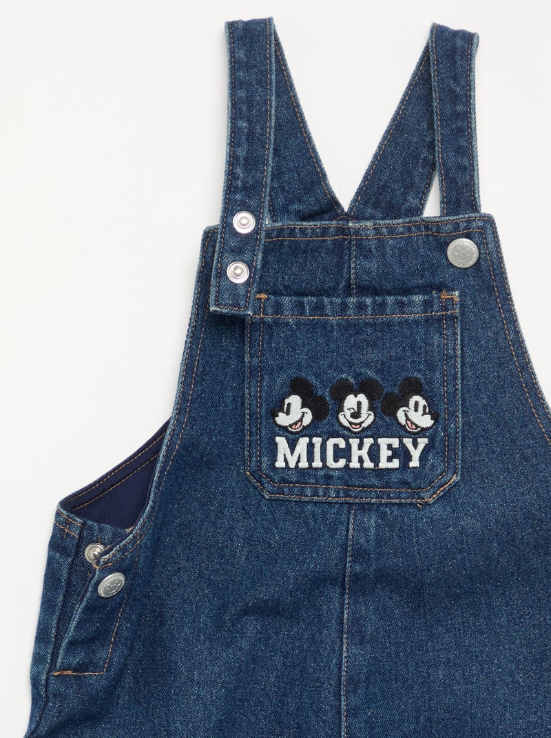 Denim tuinbroek 'Disney' 'Mickey' Blauw - Kiabi