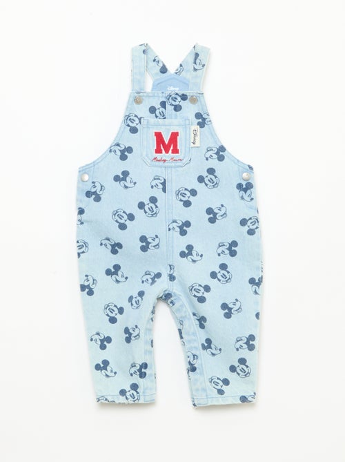 Denim tuinbroek met 'Disney' print - Kiabi