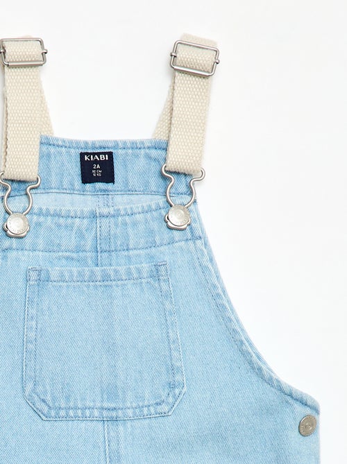 Denim tuinbroek met opgestikte zak - Kiabi