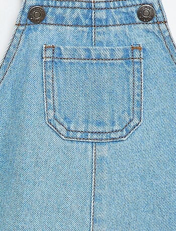 Denim tuinbroekshort