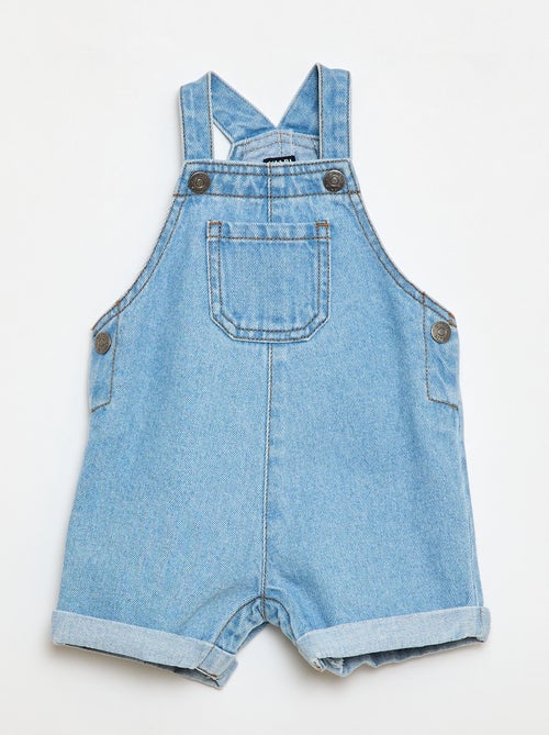 Denim tuinbroekshort - Kiabi