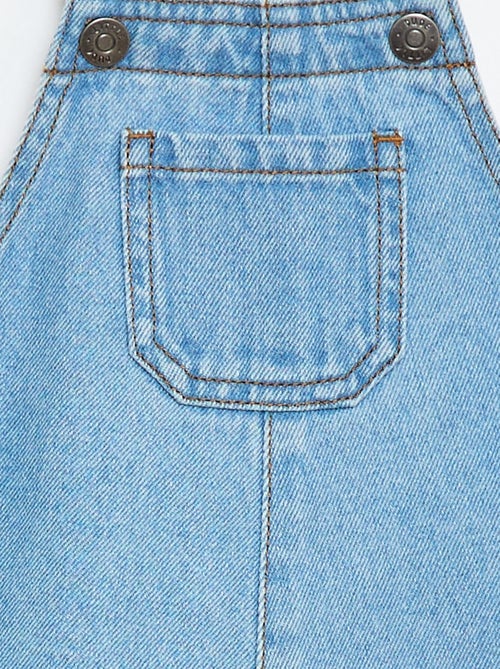 Denim tuinbroekshort - Kiabi