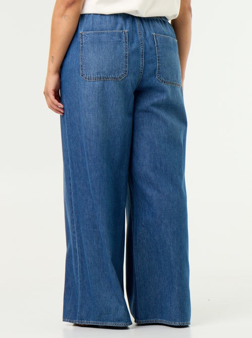Denim wide leg broek - Kiabi