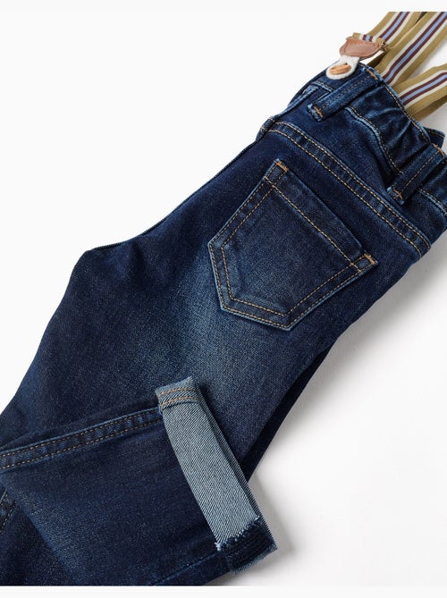 Denimbroek met afneembare bretels - Kiabi