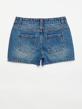 Denimshort met hoge taille
