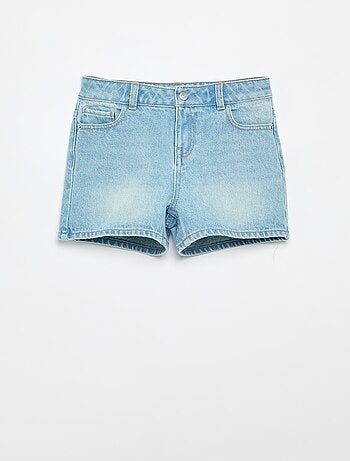 Denimshort met hoge taille