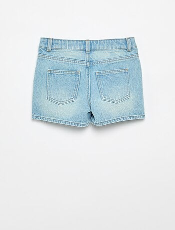 Denimshort met hoge taille