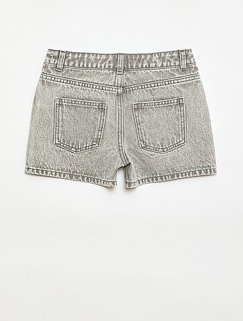 Denimshort met hoge taille