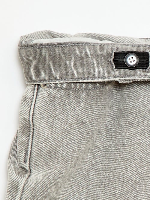 Denimshort met hoge taille - Kiabi