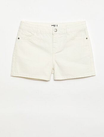 Denimshort met hoge taille