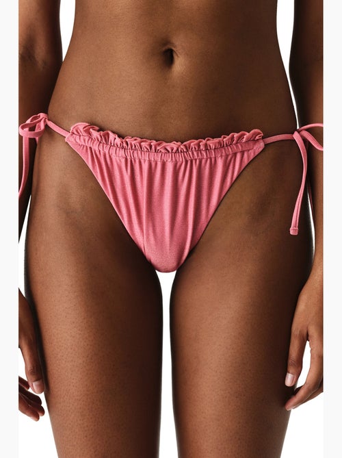 Denisse ruffle bikinibroekje met ruches, middelhoge taille penti - Kiabi Denisse ruffle bikinibroekje met ruches, middelhoge taille penti - Kiabi