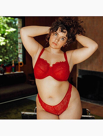 Dentelle beha bedekkend kant ecru