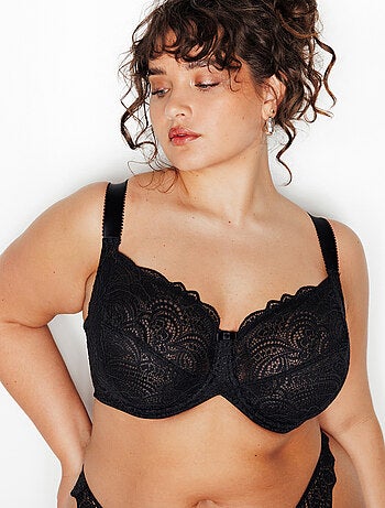Dentelle beha bedekkend kant ecru
